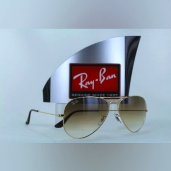 RayBan Aviator Gradient Brown RB3025 Men & Women - Picture 6 of 15